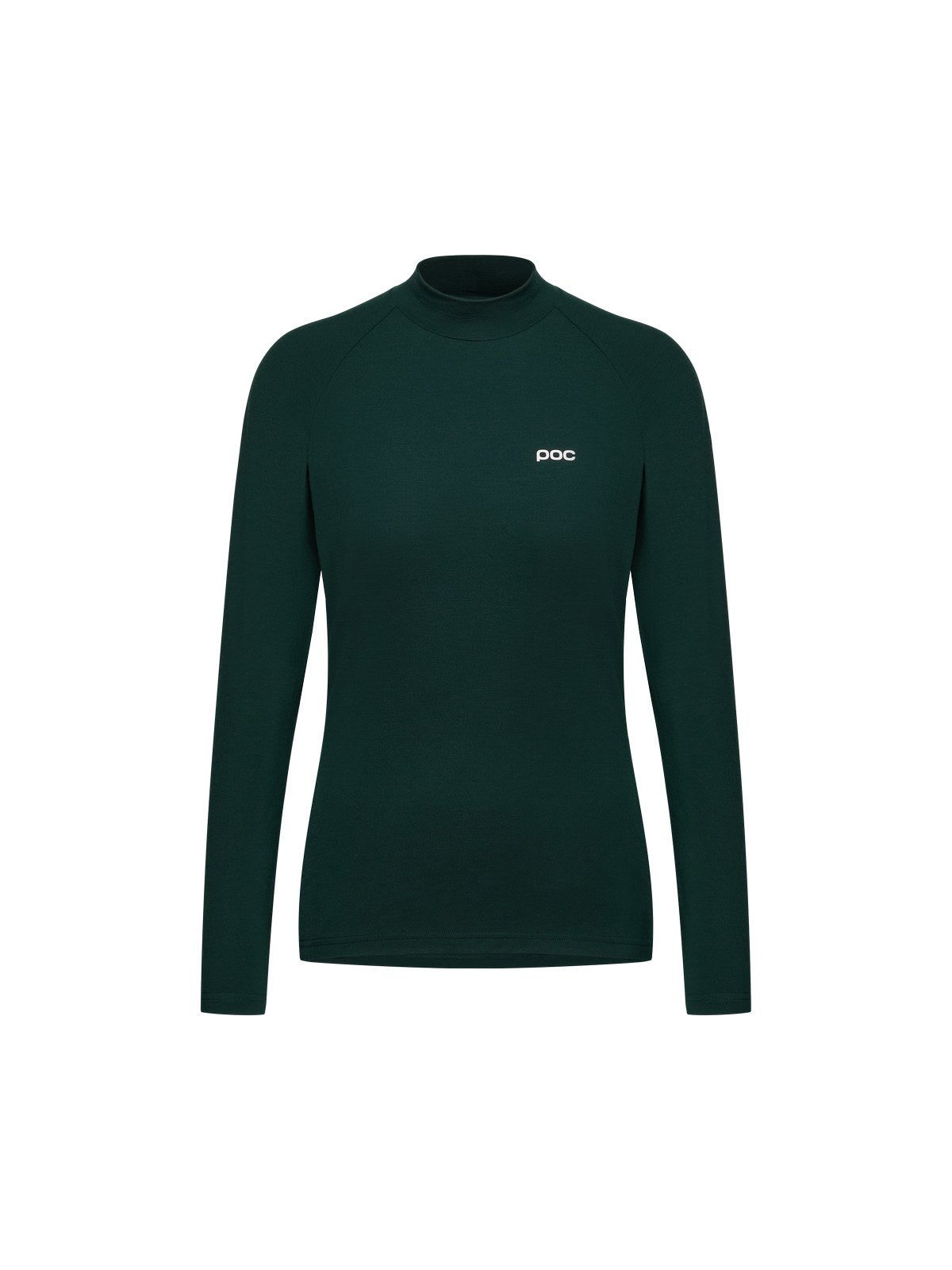Koszulka damska POC W's Layer Merino Mock Neck Jersey zielony
