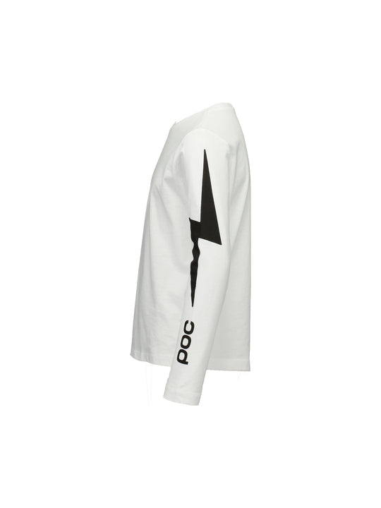 Koszulka dla dzieci POC L/S Tee Jr biały
