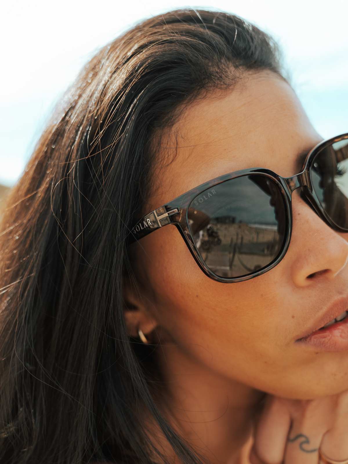 Okulary przeciwsłoneczne SOLAR Kittin - cat.3 Polarized - Glossy Brown Tortoiseshell