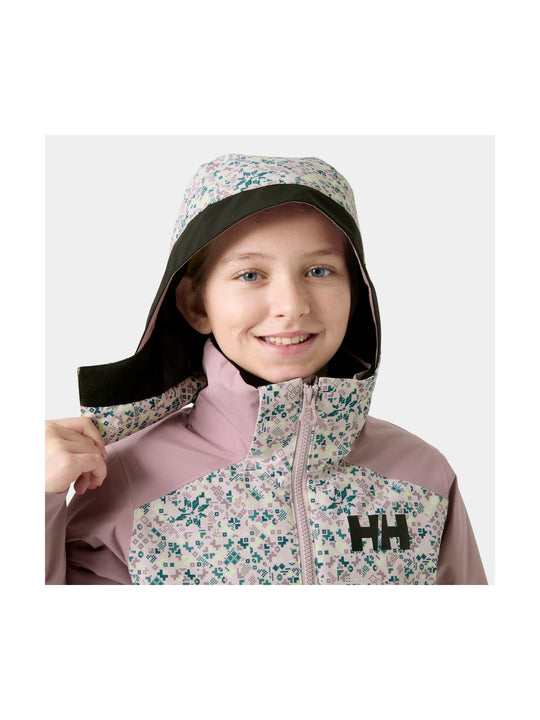 Kurtka narciarska dziewczęca HELLY HANSEN JR GIRL STELLAR JACKET 2.0 fioletowa
