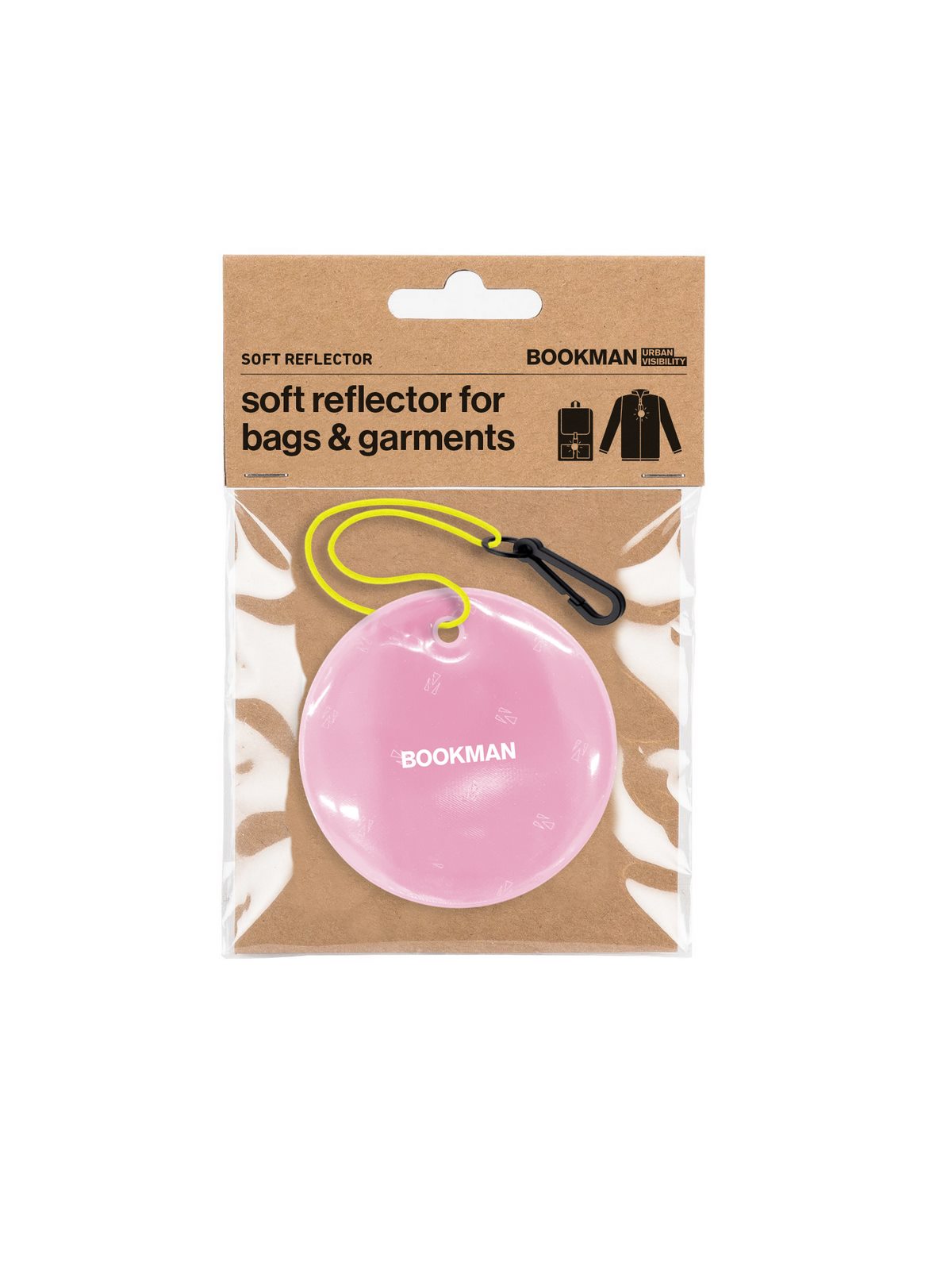 Zawieszka odblaskowa BOOKMAN Hanging Reflector Circle różowy