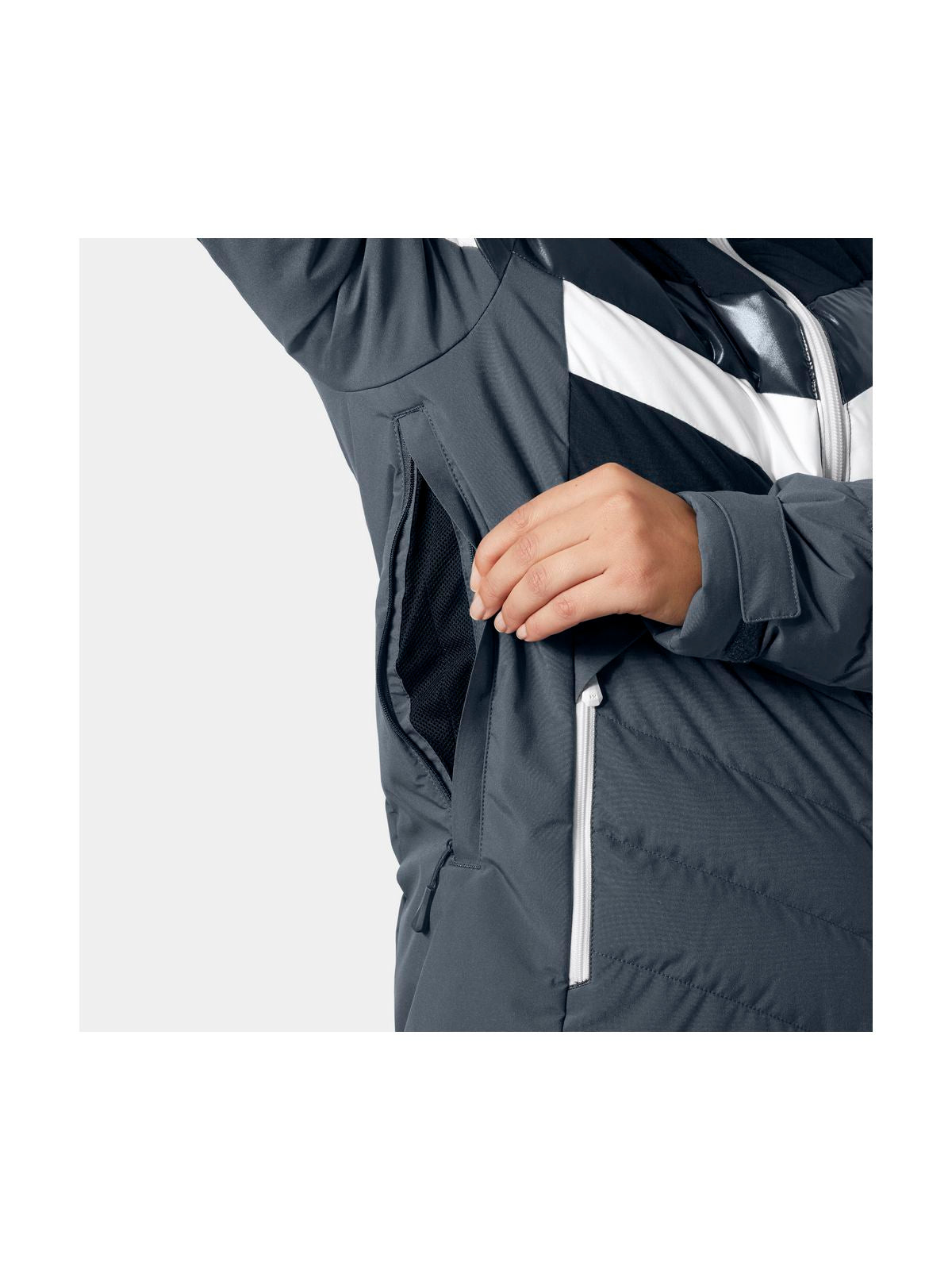 Kurtka narciarska damska HELLY HANSEN W IMPERIAL PUFFY JACKET granatowa