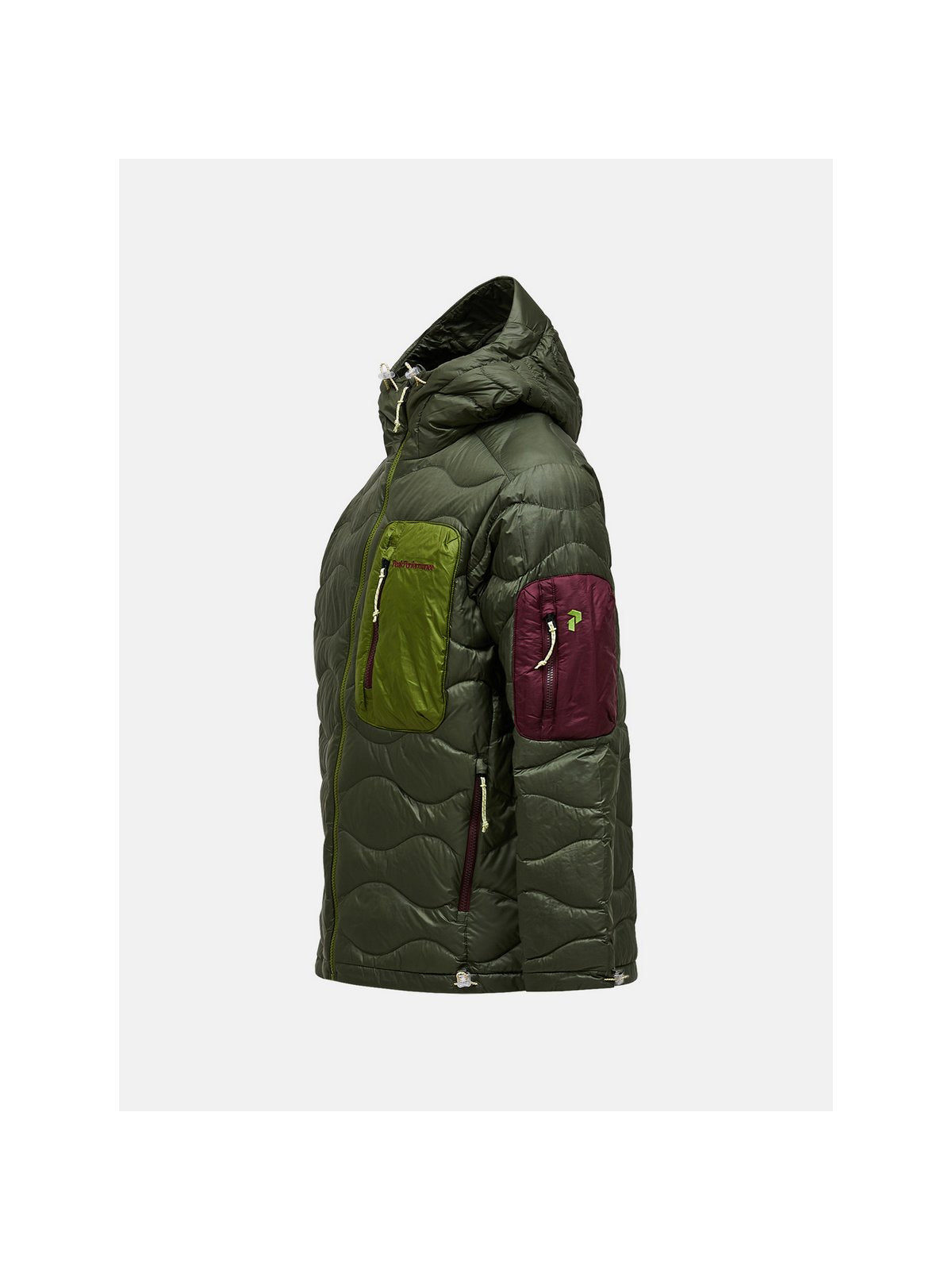Kurtka puchowa męska PEAK PERFORMANCE Helium Utility Down Hood Jacket zielona