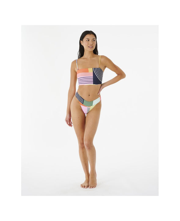 Biustonosz kąpielowy RIP CURL Day Break Long Line Bandeau multi
