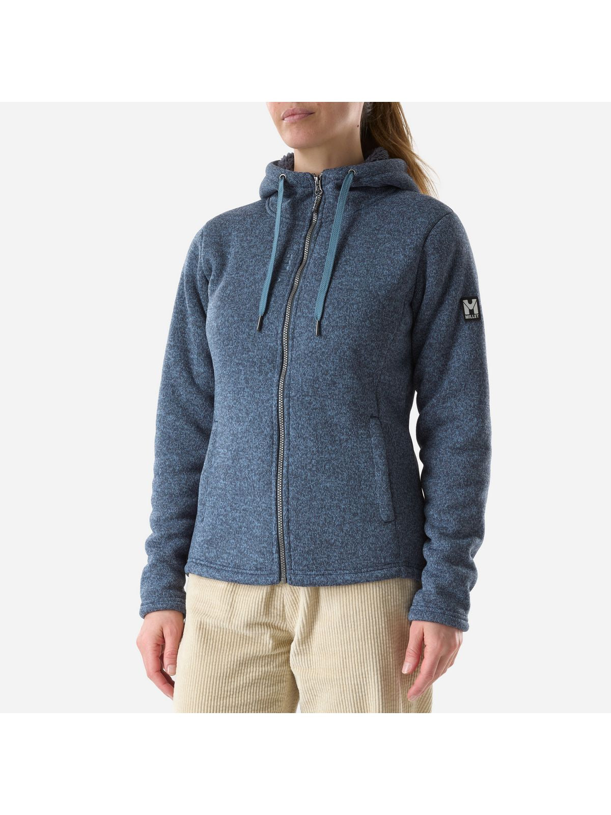 Bluza damska MILLET W Chamonix Knitwarm Hoodie W niebieska