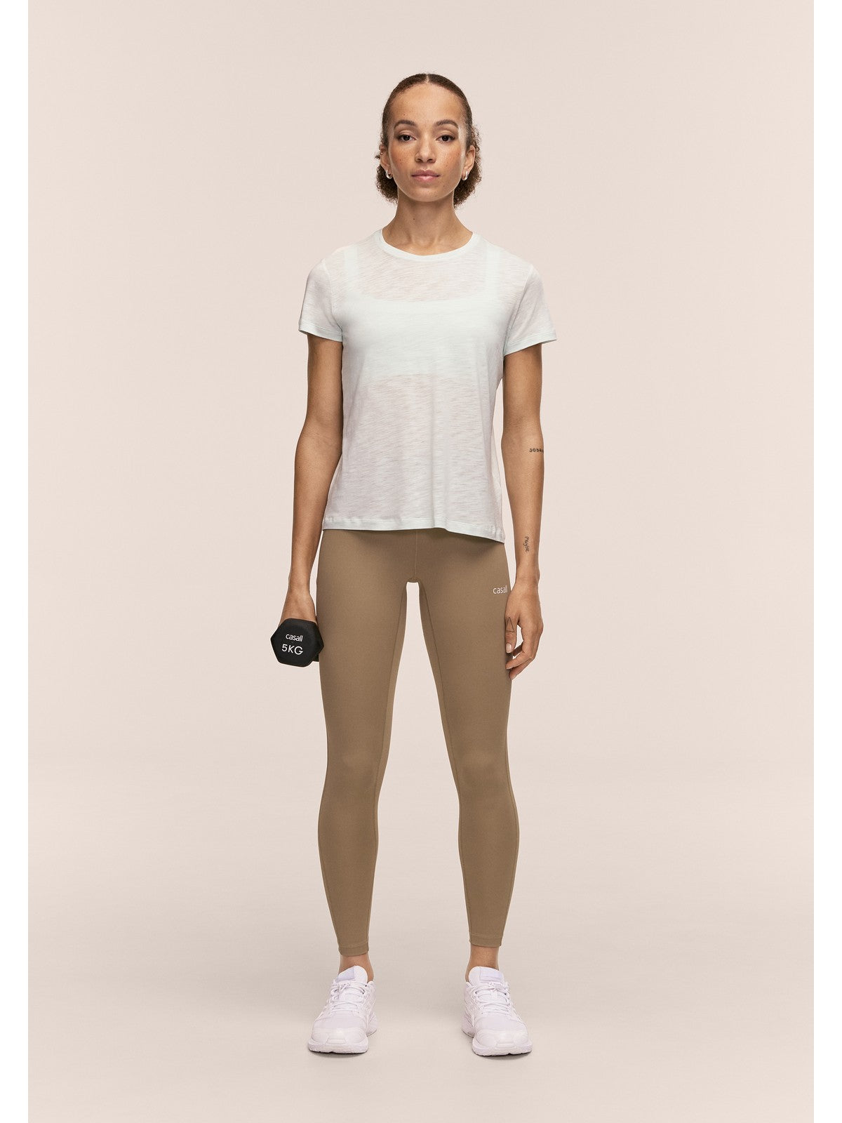Koszulka damska CASALL Soft Texture Tee kolor zielony