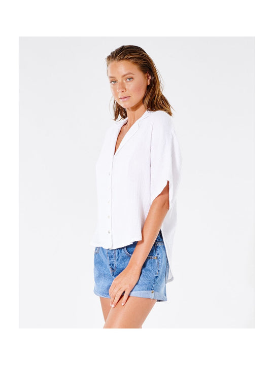 Koszula RIP CURL Premium Surf S/S Shirt biały
