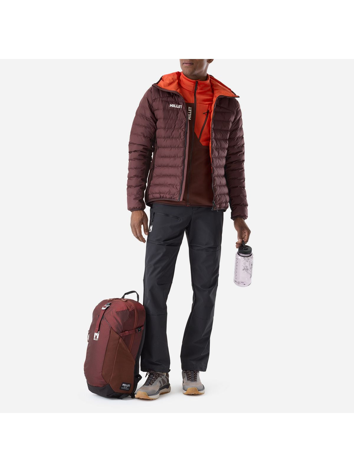 Kurtka męska MILLET M Fitz Roy Warm Hoodie M brązowa