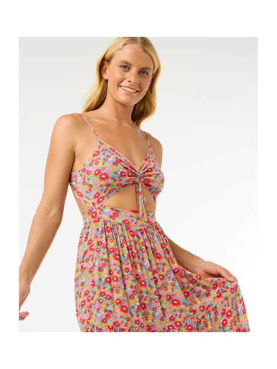 Sukienka RIP CURL Las Dalias Maxi Dress czerwona
