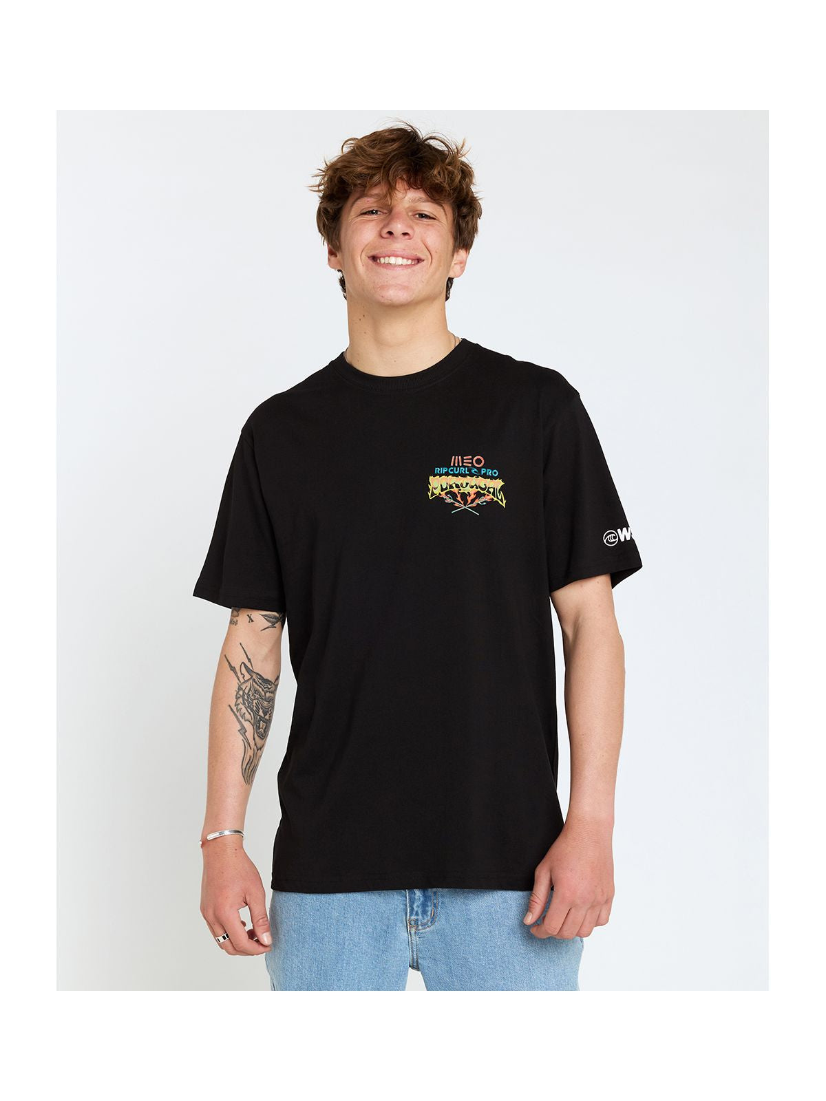 Koszulka RIP CURL Meo Rip Curl Pro Tee czarny - Adventure Sports