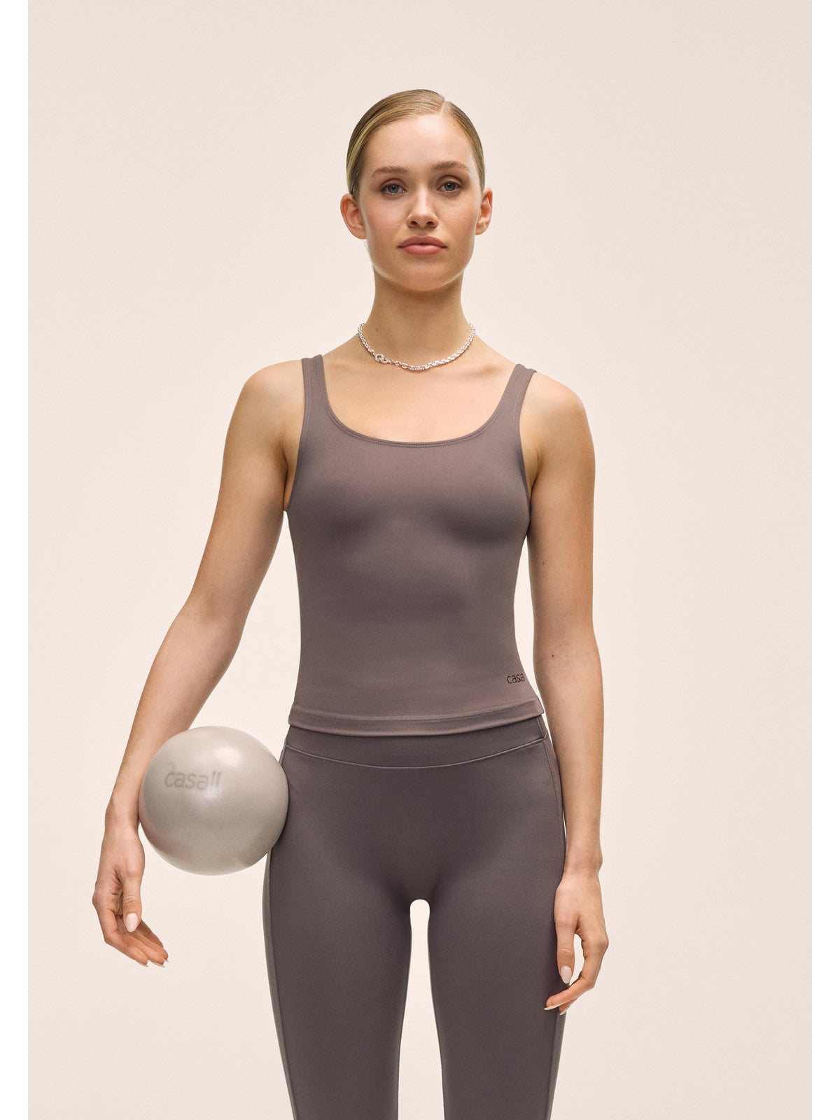 Koszulka damska CASALL Scoop Tank kolor szary