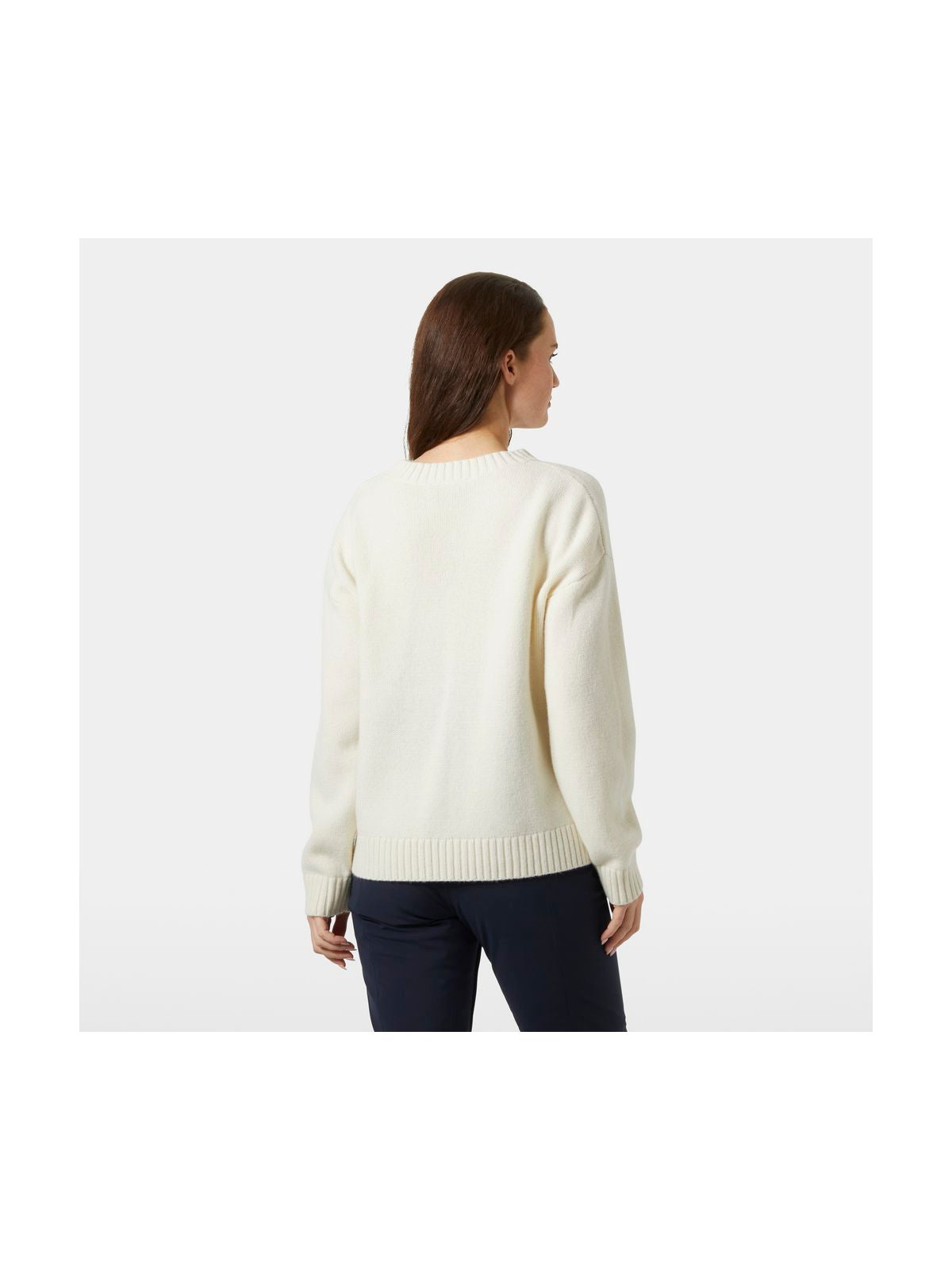 Sweter damski HELLY HANSEN W Bliss Ski Knit Sweater biały