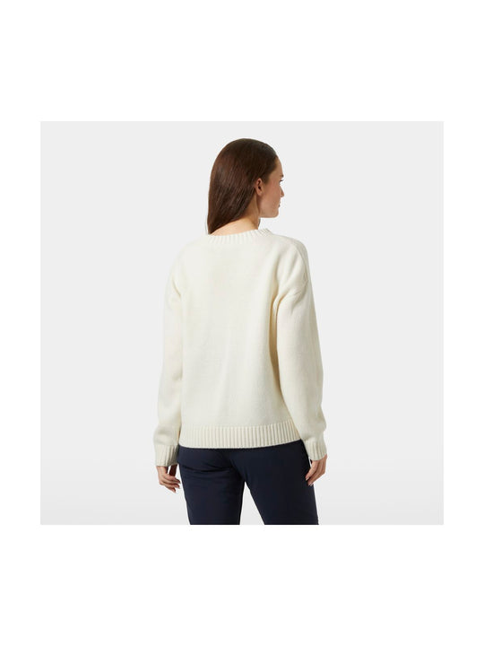 Sweter damski HELLY HANSEN W Bliss Ski Knit Sweater biały
