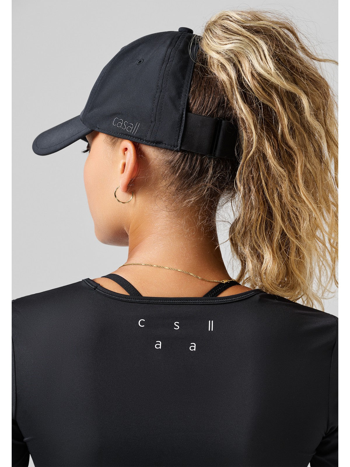 Czapka z daszkiem Casall Performance High Ponytail Cap czarny