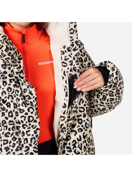 Kurtka narciarska damska ROSSIGNOL W ARETU ALLOVER DOWN JKT multikolor
