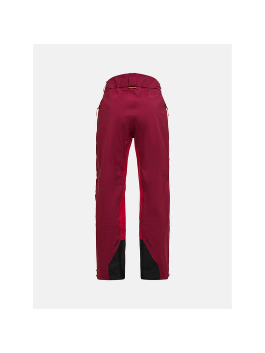 Spodnie PEAK PERFORMANCE W Vislight Gore-Tex C-Knit Pants bordowy
