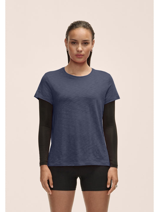 Koszulka damska CASALL Soft Texture Tee kolor granatowy
