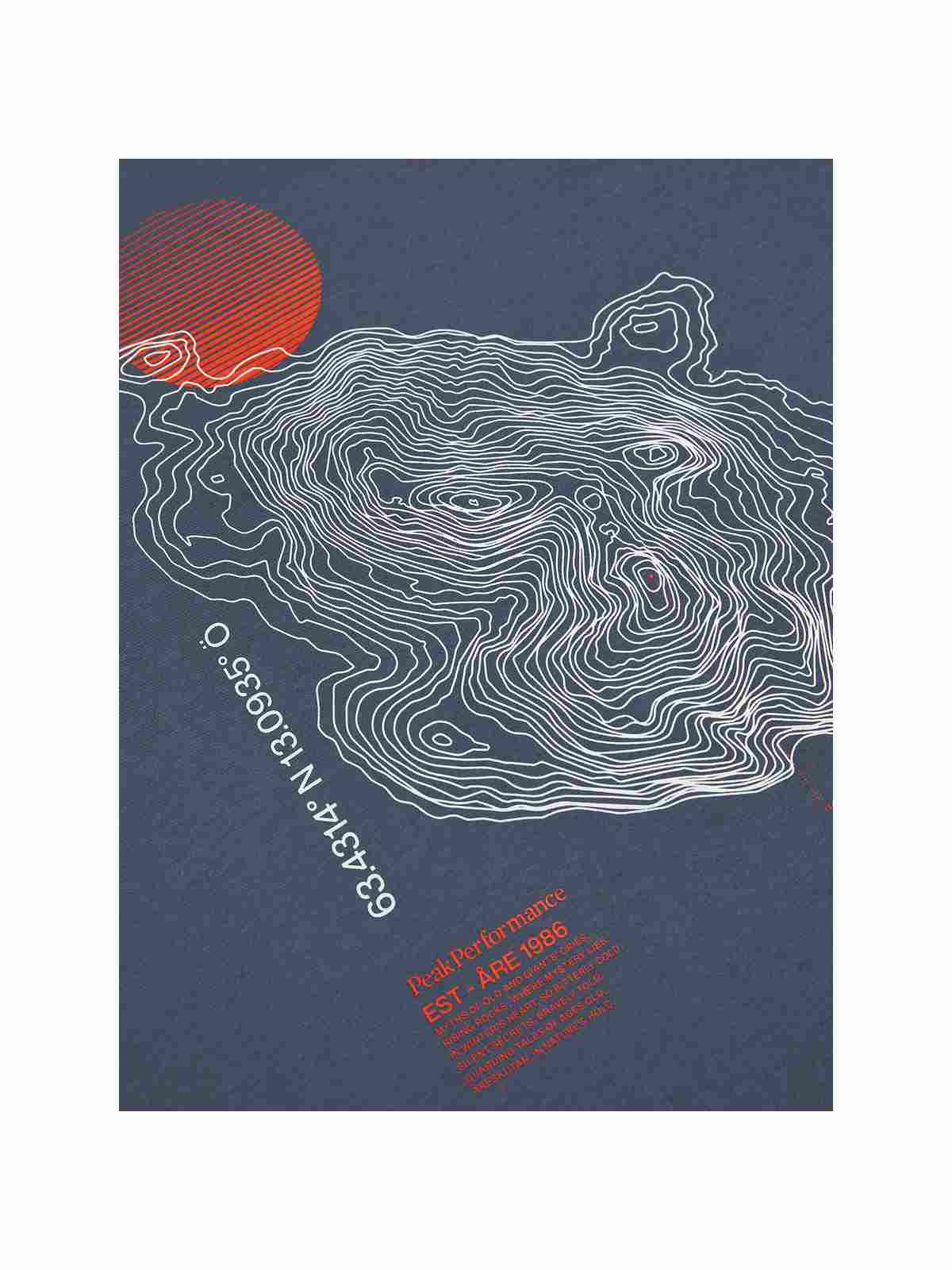 Koszulka PEAK PERFORMANCE Explore Graphic Tee Men granatowy