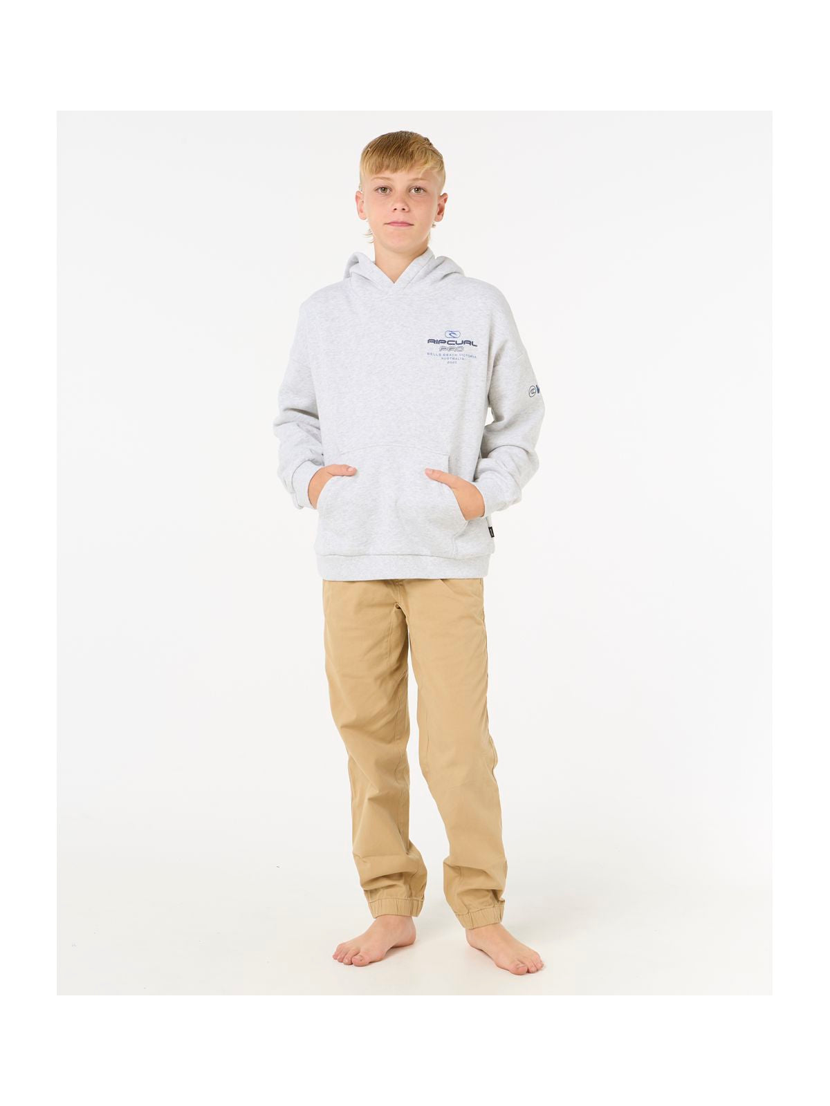 Bluza RIP CURL Rip Curl Pro 25 Hood-Kid szary - Adventure Sports