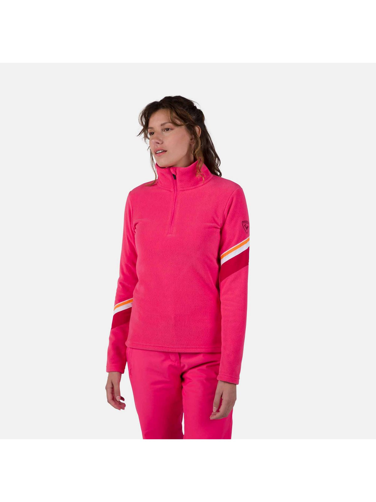 Bluza damska ROSSIGNOL W Strawpile Fleece Hz różowa