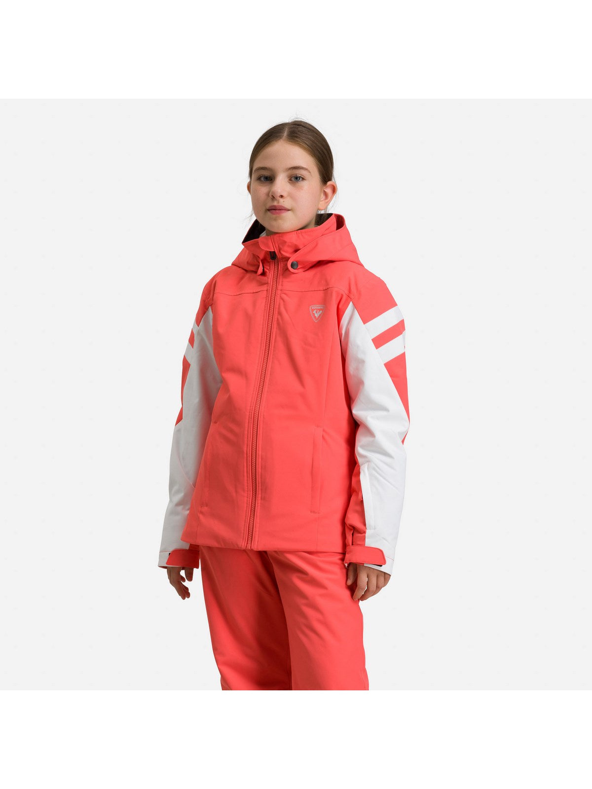 Kurtka narciarska ROSSIGNOL Girl Ski Jkt pomarańczowy