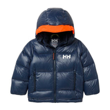 Kurtka puchowa dziecięca HELLY HANSEN K ISFJORD DOWN JACKET granatowa
