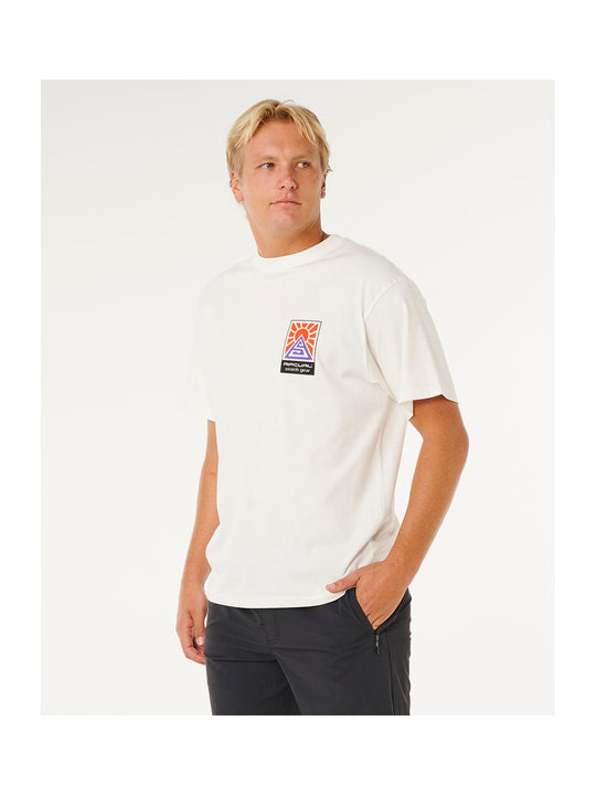 Koszulka męska RIP CURL Search Dawn Tee biała
