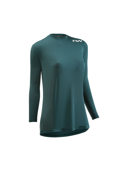 Koszulka rowerowa NORTHWAVE XTrail Woman L/s Jersey szmaragdowy
