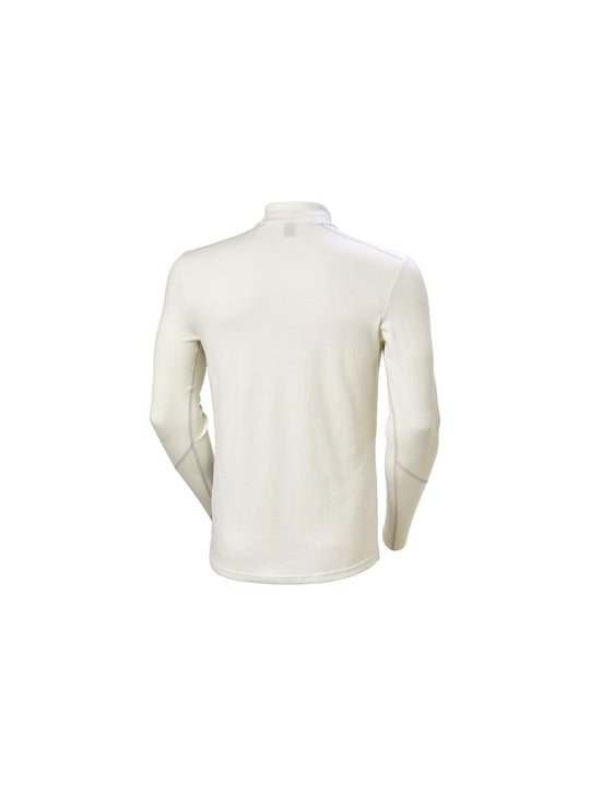 Koszulka męska HELLY HANSEN Lifa Merino Midweight 1/2 Zip kolor biały
