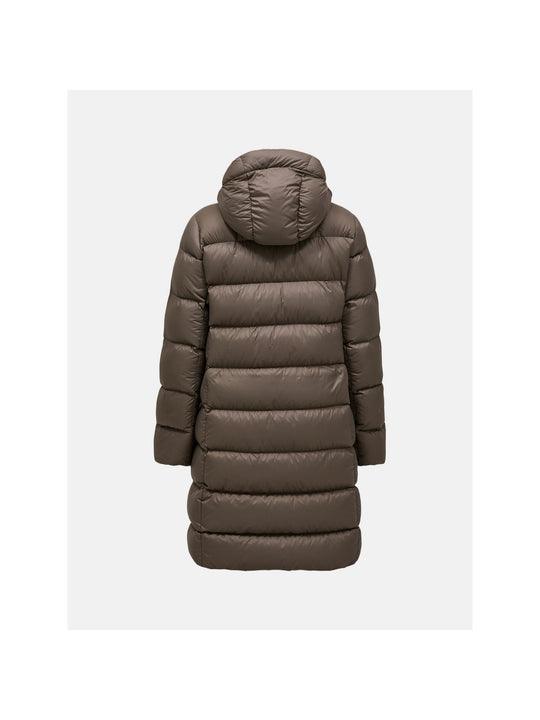 Płaszcz puchowy damski PEAK PERFORMANCE Frost Down Coat brązowy
