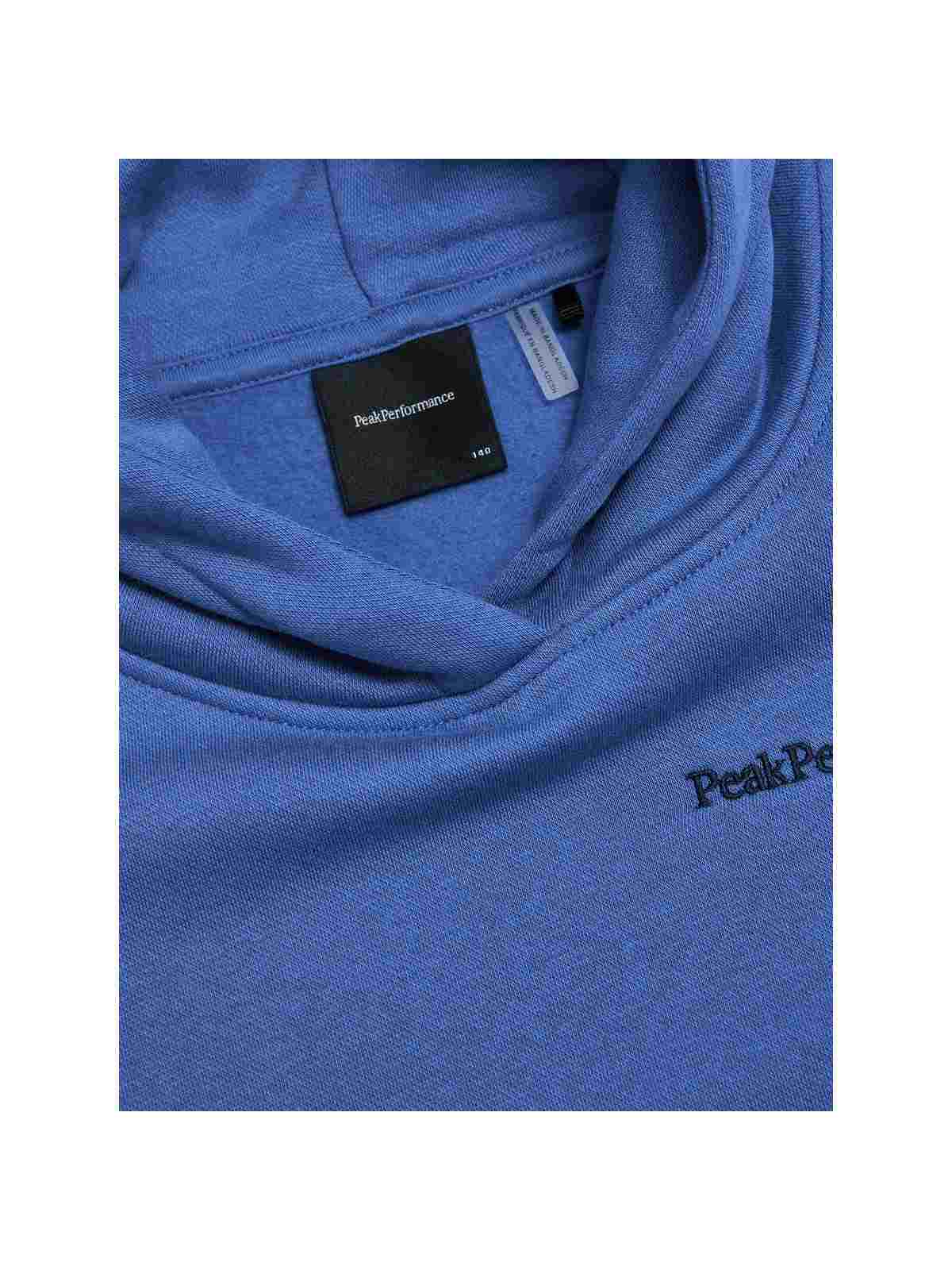 Bluza juniorska PEAK PERFORMANCE Original Small Logo Hood niebieska