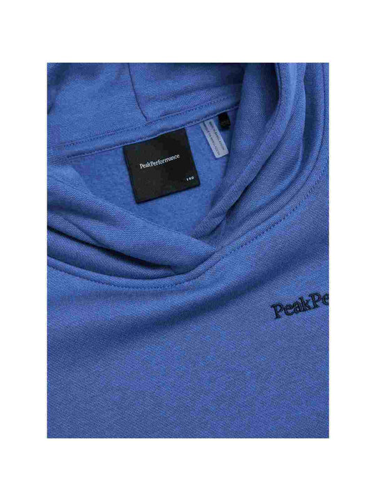 Bluza juniorska PEAK PERFORMANCE Original Small Logo Hood niebieska
