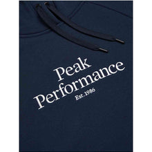 Bluza z kapturem damska Peak Performance W Original Hood niebieski
