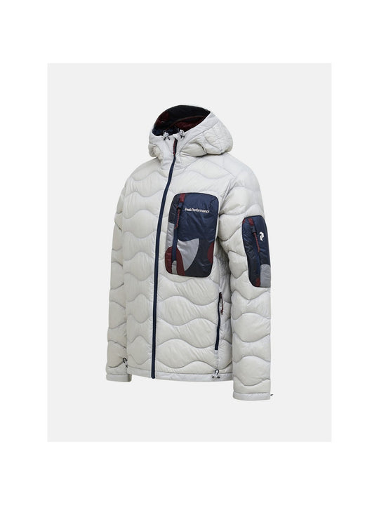 Kurtka męska PEAK PERFORMANCE Helium AOP Utility Down Hood biała
