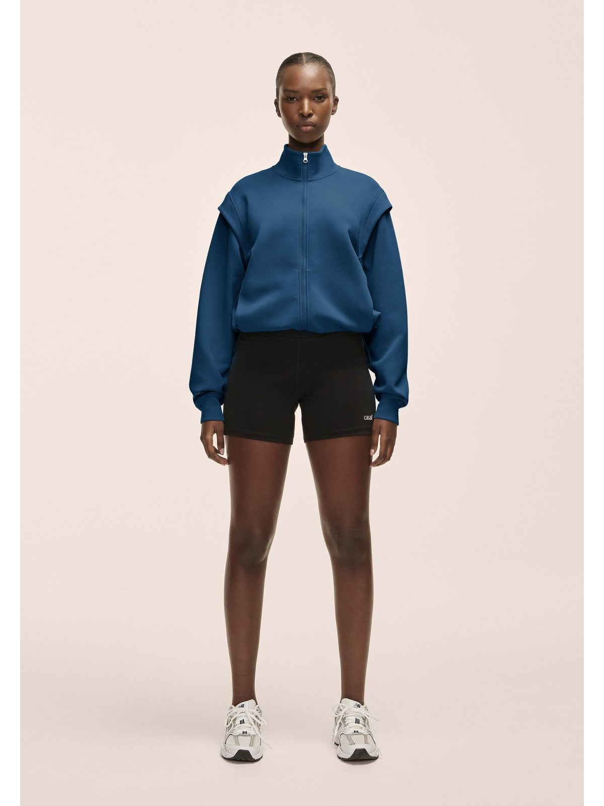 Bluza damska CASALL Aria Full Zip kolor niebieski