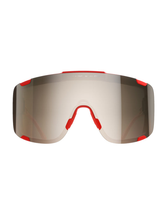 Okulary rowerowe POC Devour Ultra czerwony - Clarity Trail/Partly Sunny Silver Cat 2
