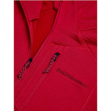 Bluza PEAK PERFORMANCE W Trail Polartec Zip Hood bordowy
