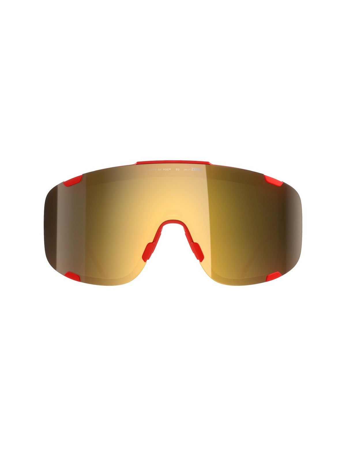 Okulary rowerowe POC Devour Mid czerwone - Clarity Road/Partly Sunny Gold cat.2