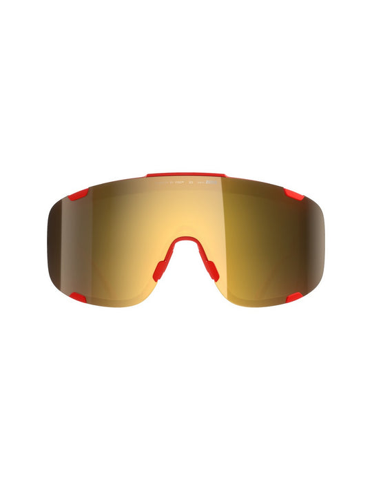 Okulary rowerowe POC Devour Mid czerwone - Clarity Road/Partly Sunny Gold cat.2
