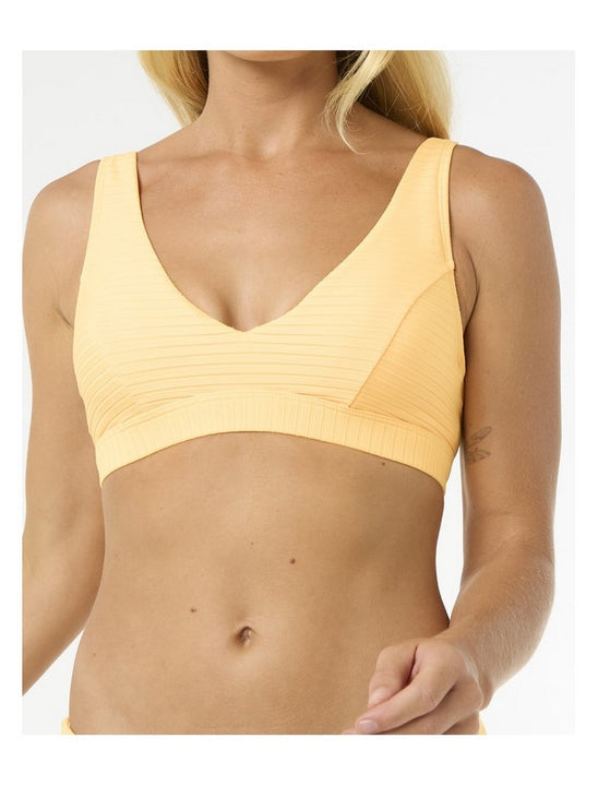 Stanik kąpielowy RIP CURL Premium Surf D-Dd Deep V żółty
