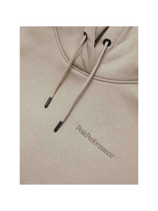 Bluza kangurka damska Peak Performance W Original Small Logo Hoo beżowy - Adventure Sports
