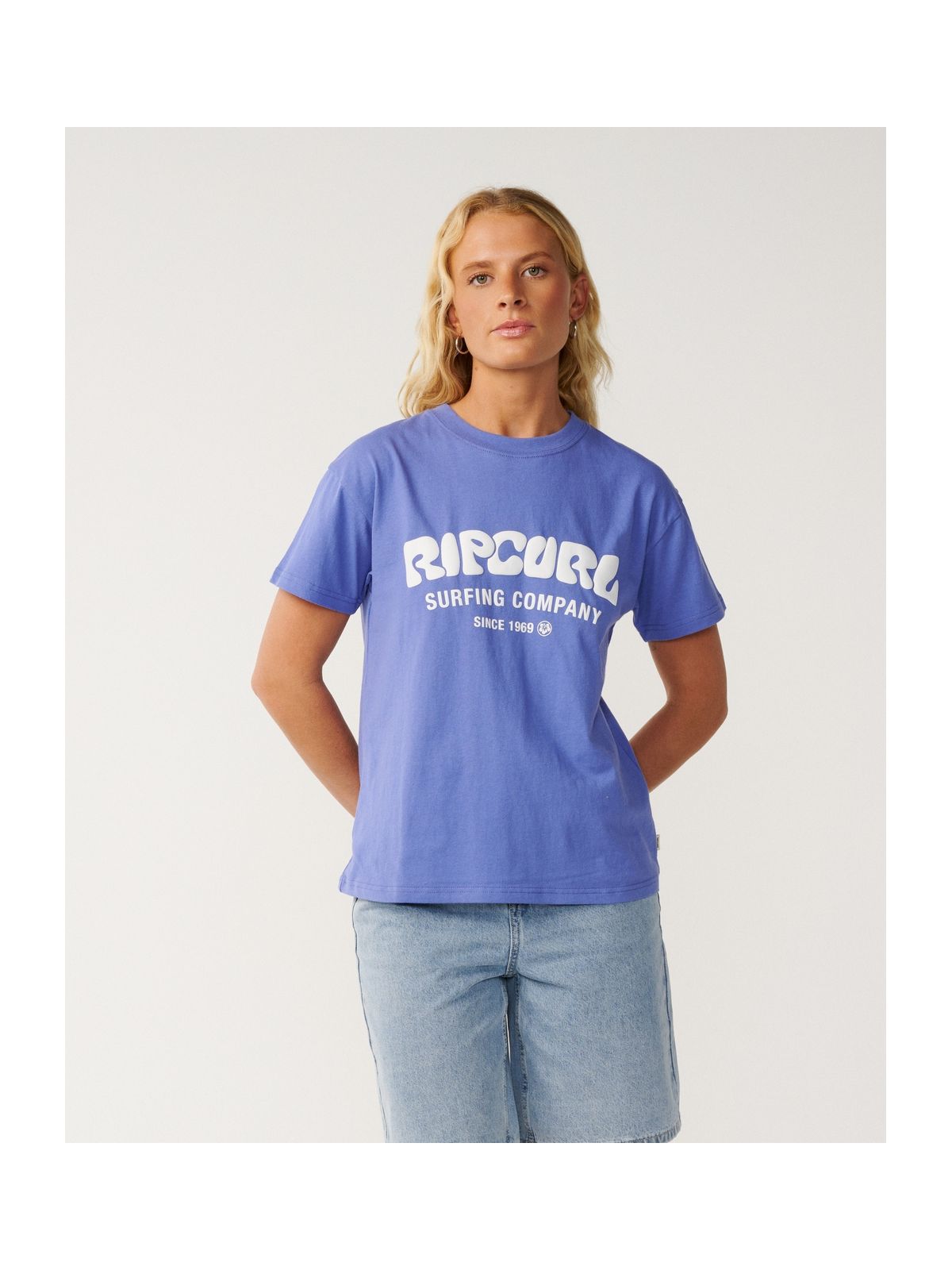 Koszulka damska RIP CURL Surf Puff Party Pack Relaxed granatowa