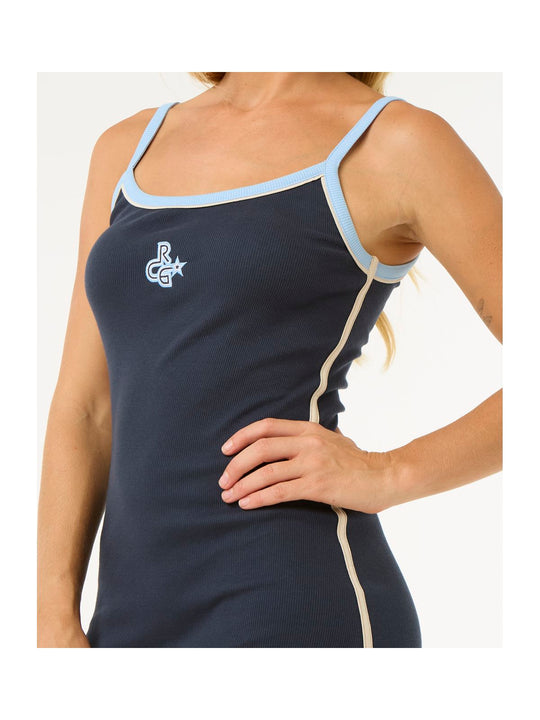 Sukienka RIP CURL Las Dalias Mini Rib Dress granatowy
