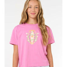 Koszulka RIP CURL Island Surf Crop-Girl różowy
