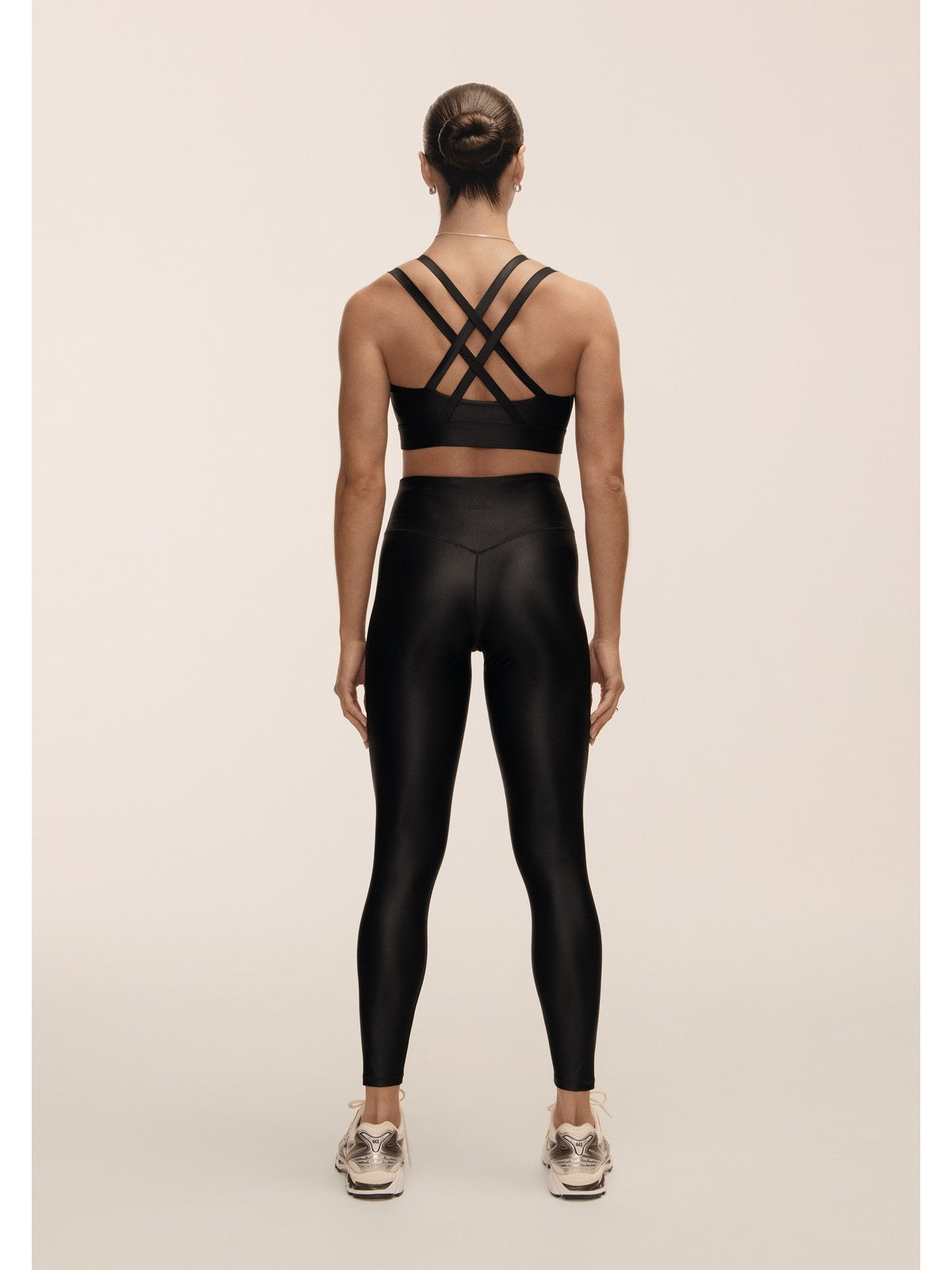 Legginsy damskie Casall Glitz High Waist Tights czarny - Adventure Sports