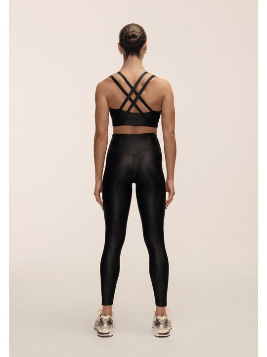 Legginsy damskie Casall Glitz High Waist Tights czarny - Adventure Sports
