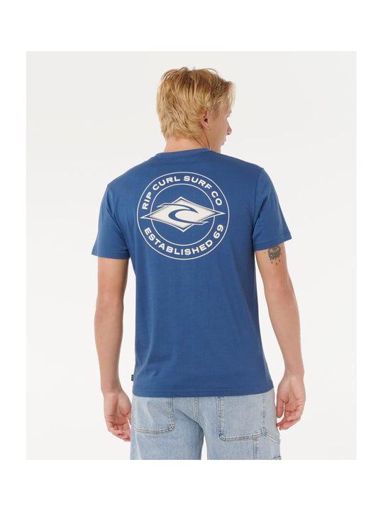 Koszulka RIP CURL STAPLE TEE granatowa
