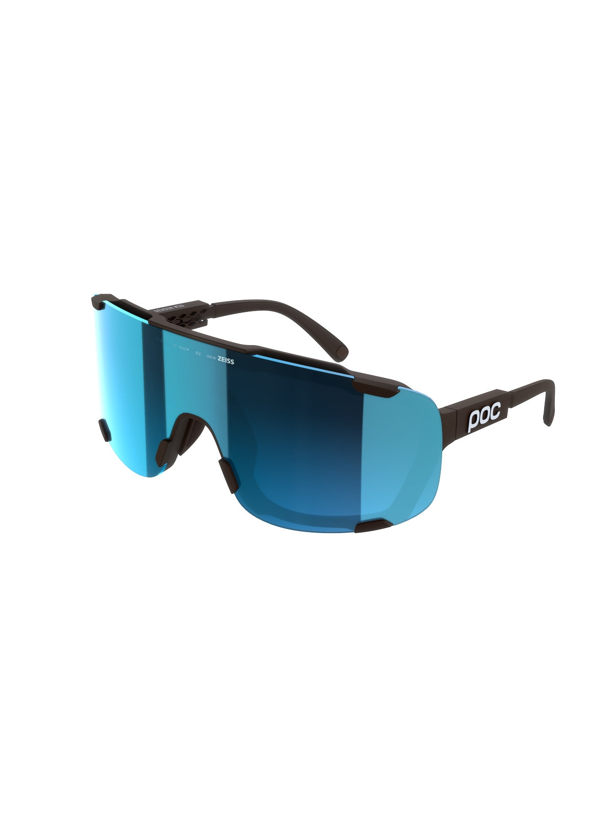 Okulary rowerowe POC Devour Mid brązowy - Clarity Universal/Sunny Turquoise Cat. 3