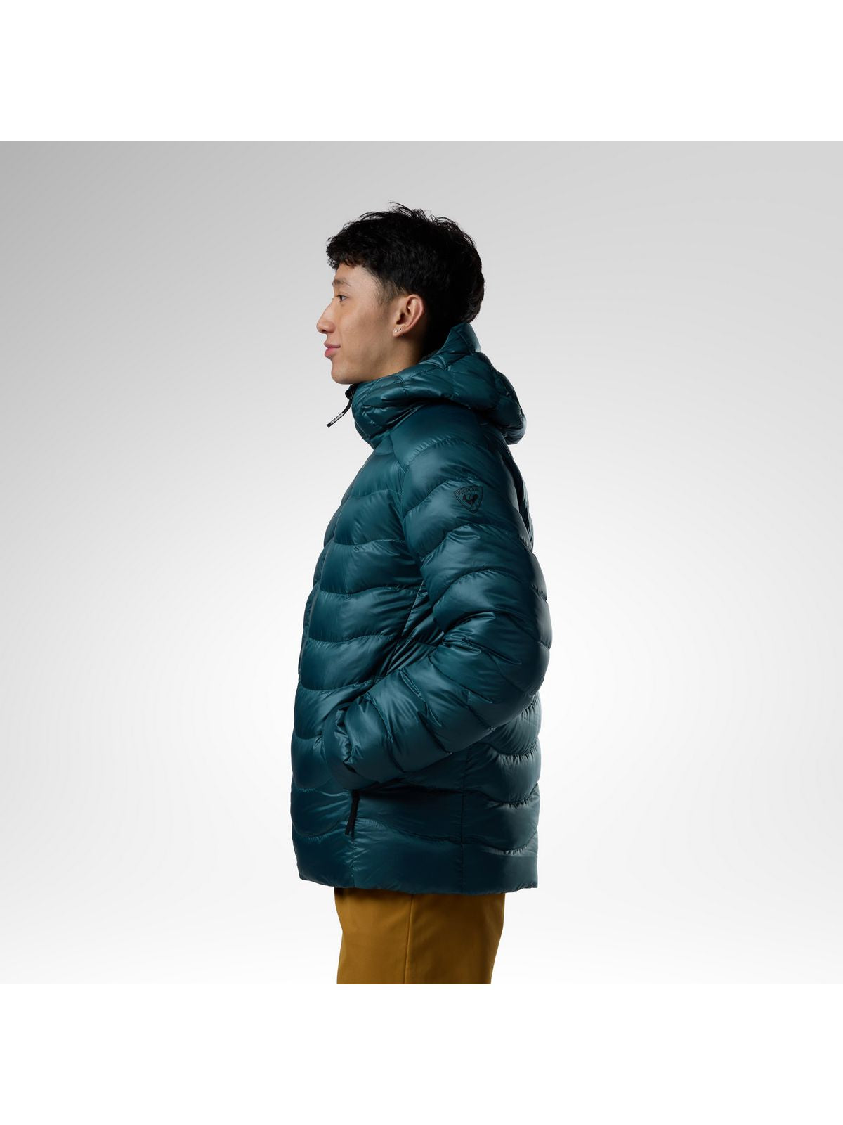 Kurtka puchowa męska ROSSIGNOL M Verok Down Hoodie Jacket zielona