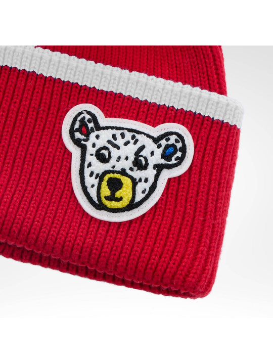 Czapka damska ROSSIGNOL W Jcc Pompom Beanie czerwona
